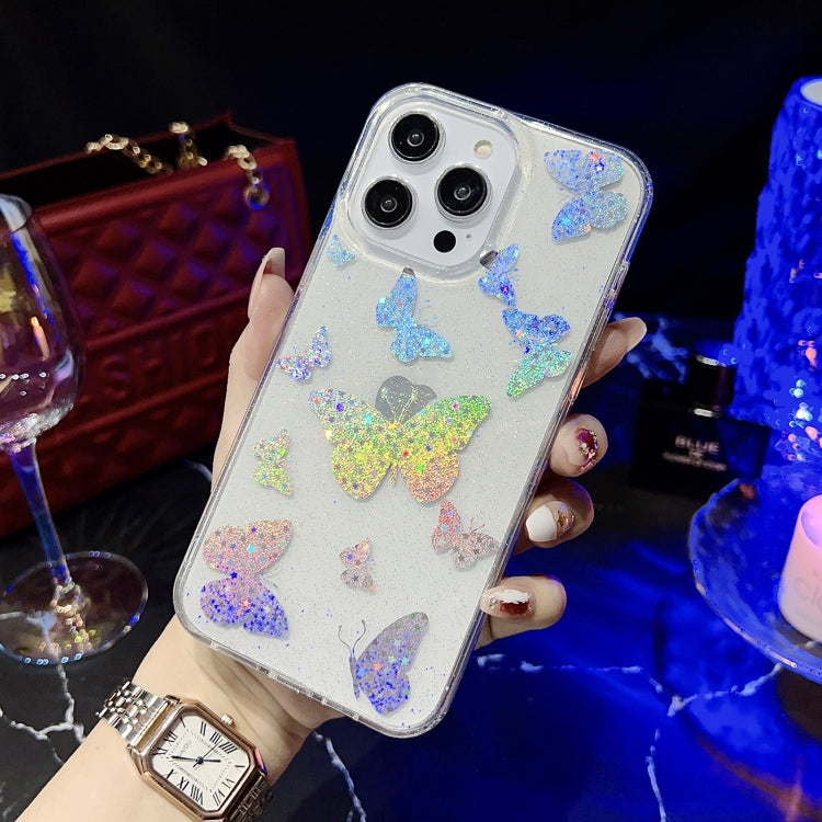 Little Star Series Glitter Powder TPU Phone Case, For iPhone 13 Pro, For iPhone 13 Pro Max, For iPhone 12, For iPhone 12 Pro