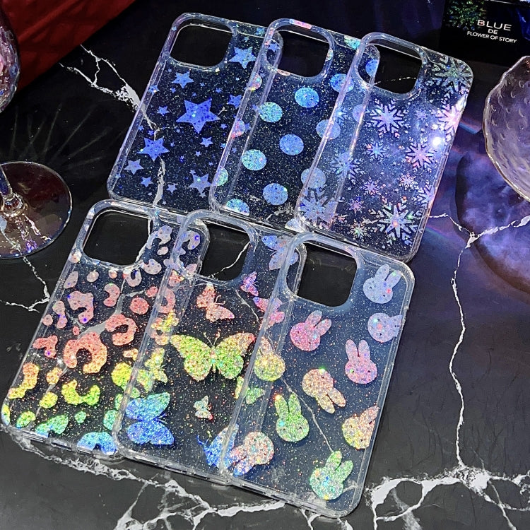 Little Star Series Glitter Powder TPU Phone Case, For iPhone 13 Pro, For iPhone 13 Pro Max, For iPhone 12, For iPhone 12 Pro