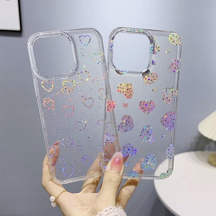 Little Star Series Glitter Powder TPU Phone Case, For iPhone 13 Pro, For iPhone 13 Pro Max, For iPhone 12, For iPhone 12 Pro
