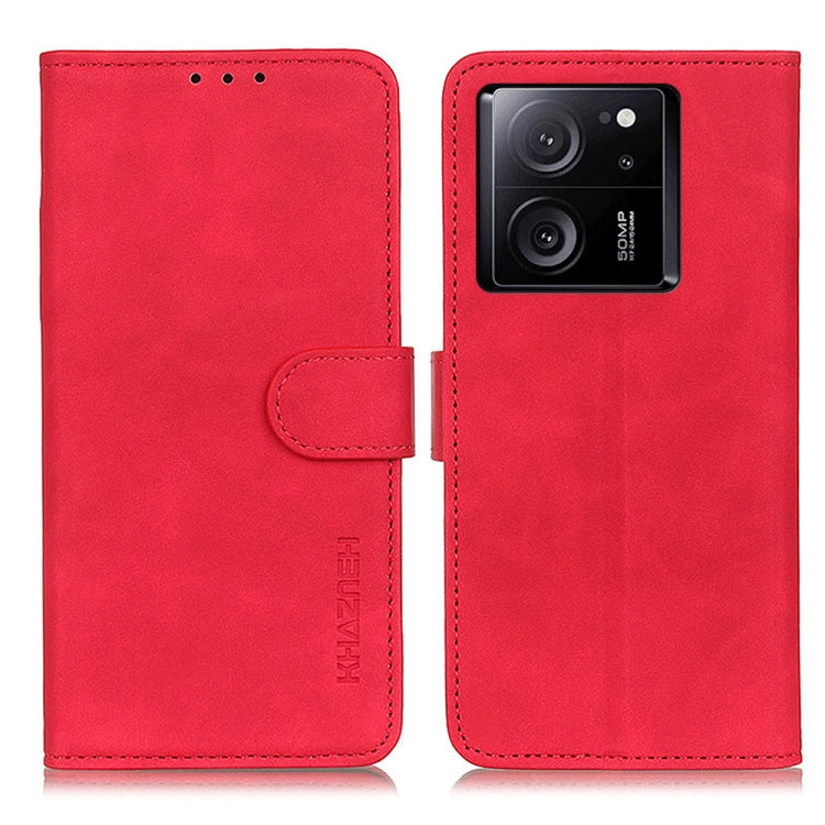KHAZNEH Retro Texture Flip Leather Phone Case, For Xiaomi Redmi Note 13 5G Global, For Xiaomi Redmi Note 13 Pro+, For Xiaomi Redmi Note 13 Pro, For Xiaomi 13T 5G / Redmi K60 Ultra 5G, For Xiaomi Redmi 12 4G, For Xiaomi Poco F5 Pro/Redmi K60/K60 Pro    ...