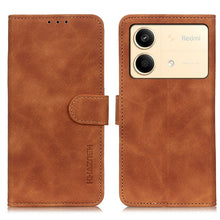 Load image into Gallery viewer, KHAZNEH Retro Texture Flip Leather Phone Case, For Xiaomi Poco F6 / Redmi Turbo 3, For Xiaomi Poco F6 Pro, For Xiaomi Redmi K70 5G / K70 Pro 5G, For Xiaomi Redmi Note 13 Pro 4G/Poco M6 Pro 4G, For Xiaomi Redmi A3, For Xiaomi Redmi 13C                  ...