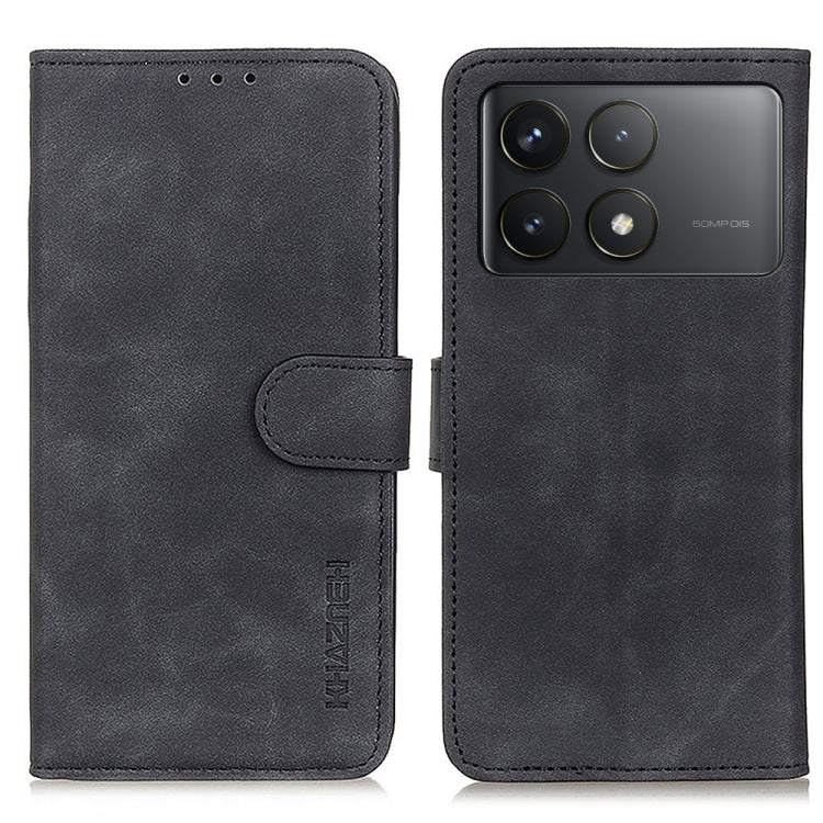 KHAZNEH Retro Texture Flip Leather Phone Case, For Xiaomi Poco F6 / Redmi Turbo 3, For Xiaomi Poco F6 Pro, For Xiaomi Redmi K70 5G / K70 Pro 5G, For Xiaomi Redmi Note 13 Pro 4G/Poco M6 Pro 4G, For Xiaomi Redmi A3, For Xiaomi Redmi 13C                  ...