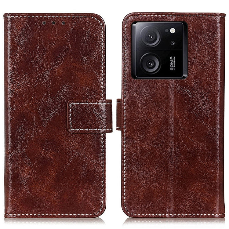 Retro Crazy Horse Texture Leather Phone Case, For Xiaomi Redmi Note 13 Pro 5G/Poco X6, For Xiaomi 14 Ultra, For Xiaomi 14 Pro, For Xiaomi 14, For Xiaomi Redmi Note 13 5G Global, For Xiaomi Redmi Note 13 Pro+, For Xiaomi 13T 5G / Redmi K60 Ultra 5G     ...