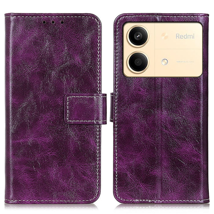 Retro Crazy Horse Texture Leather Phone Case, For Xiaomi Poco F6 / Redmi Turbo 3, For Xiaomi Poco F6 Pro, For Xiaomi Redmi K70 5G / K70 Pro 5G, For Xiaomi Redmi Note 13 Pro 4G/Poco M6 Pro 4G, For Xiaomi Redmi A3, For Xiaomi Redmi 13C                   ...