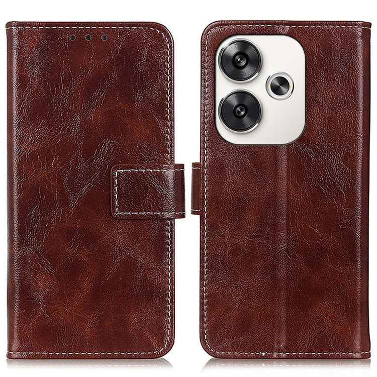 Retro Crazy Horse Texture Leather Phone Case, For Xiaomi Poco F6 / Redmi Turbo 3, For Xiaomi Poco F6 Pro, For Xiaomi Redmi K70 5G / K70 Pro 5G, For Xiaomi Redmi Note 13 Pro 4G/Poco M6 Pro 4G, For Xiaomi Redmi A3, For Xiaomi Redmi 13C                   ...