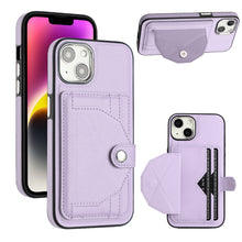Load image into Gallery viewer, Shockproof Leather Phone Case with Card Holder, For iPhone 15 Pro Max, For iPhone 14, For iPhone 14 Plus, For iPhone 15 Pro, For iPhone 15 Plus, For iPhone 14 Pro, For iPhone 14 Pro Max, For iPhone 15