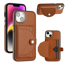 Load image into Gallery viewer, Shockproof Leather Phone Case with Card Holder, For iPhone 15 Pro Max, For iPhone 14, For iPhone 14 Plus, For iPhone 15 Pro, For iPhone 15 Plus, For iPhone 14 Pro, For iPhone 14 Pro Max, For iPhone 15