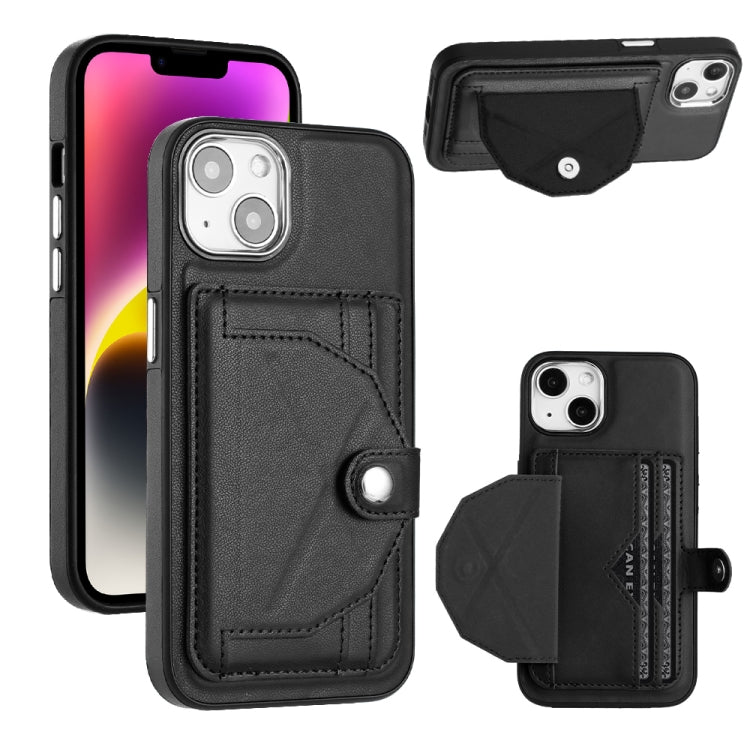 Shockproof Leather Phone Case with Card Holder, For iPhone 15 Pro Max, For iPhone 14, For iPhone 14 Plus, For iPhone 15 Pro, For iPhone 15 Plus, For iPhone 14 Pro, For iPhone 14 Pro Max, For iPhone 15