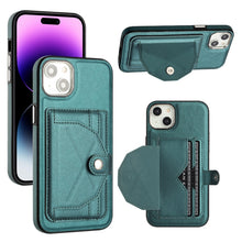 Load image into Gallery viewer, Shockproof Leather Phone Case with Card Holder, For iPhone 15 Pro Max, For iPhone 14, For iPhone 14 Plus, For iPhone 15 Pro, For iPhone 15 Plus, For iPhone 14 Pro, For iPhone 14 Pro Max, For iPhone 15