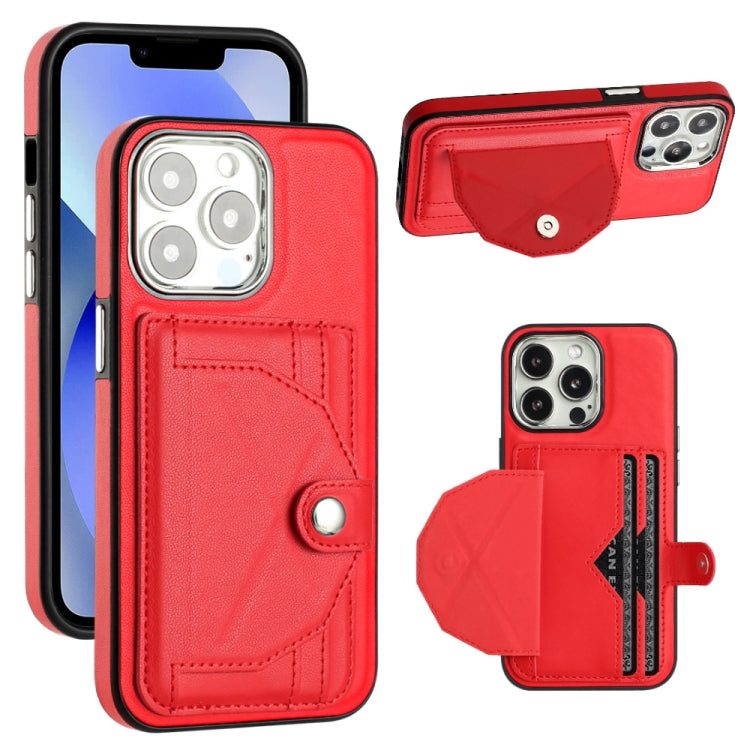Shockproof Leather Phone Case with Card Holder, For iPhone 15 Pro Max, For iPhone 14, For iPhone 14 Plus, For iPhone 15 Pro, For iPhone 15 Plus, For iPhone 14 Pro, For iPhone 14 Pro Max, For iPhone 15