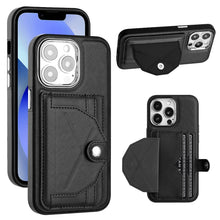 Load image into Gallery viewer, Shockproof Leather Phone Case with Card Holder, For iPhone 15 Pro Max, For iPhone 14, For iPhone 14 Plus, For iPhone 15 Pro, For iPhone 15 Plus, For iPhone 14 Pro, For iPhone 14 Pro Max, For iPhone 15