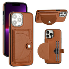 Load image into Gallery viewer, Shockproof Leather Phone Case with Card Holder, For iPhone 15 Pro Max, For iPhone 14, For iPhone 14 Plus, For iPhone 15 Pro, For iPhone 15 Plus, For iPhone 14 Pro, For iPhone 14 Pro Max, For iPhone 15