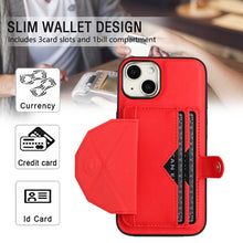 Load image into Gallery viewer, Shockproof Leather Phone Case with Card Holder, For iPhone 13, For iPhone 13 Pro, For iPhone 13 Pro Max, For iPhone 12 / 12 Pro, For iPhone 12 Pro Max, For iPhone 11, For iPhone 11 Pro, For iPhone 11 Pro Max