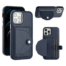 Load image into Gallery viewer, Shockproof Leather Phone Case with Card Holder, For iPhone 13, For iPhone 13 Pro, For iPhone 13 Pro Max, For iPhone 12 / 12 Pro, For iPhone 12 Pro Max, For iPhone 11, For iPhone 11 Pro, For iPhone 11 Pro Max