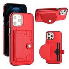 Load image into Gallery viewer, Shockproof Leather Phone Case with Card Holder, For iPhone 13, For iPhone 13 Pro, For iPhone 13 Pro Max, For iPhone 12 / 12 Pro, For iPhone 12 Pro Max, For iPhone 11, For iPhone 11 Pro, For iPhone 11 Pro Max