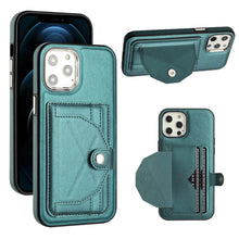 Load image into Gallery viewer, Shockproof Leather Phone Case with Card Holder, For iPhone 13, For iPhone 13 Pro, For iPhone 13 Pro Max, For iPhone 12 / 12 Pro, For iPhone 12 Pro Max, For iPhone 11, For iPhone 11 Pro, For iPhone 11 Pro Max