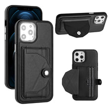 Load image into Gallery viewer, Shockproof Leather Phone Case with Card Holder, For iPhone 13, For iPhone 13 Pro, For iPhone 13 Pro Max, For iPhone 12 / 12 Pro, For iPhone 12 Pro Max, For iPhone 11, For iPhone 11 Pro, For iPhone 11 Pro Max