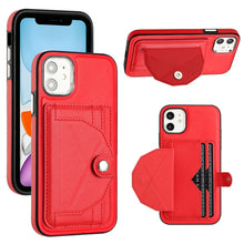 Load image into Gallery viewer, Shockproof Leather Phone Case with Card Holder, For iPhone 13, For iPhone 13 Pro, For iPhone 13 Pro Max, For iPhone 12 / 12 Pro, For iPhone 12 Pro Max, For iPhone 11, For iPhone 11 Pro, For iPhone 11 Pro Max