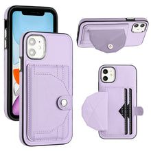 Load image into Gallery viewer, Shockproof Leather Phone Case with Card Holder, For iPhone 13, For iPhone 13 Pro, For iPhone 13 Pro Max, For iPhone 12 / 12 Pro, For iPhone 12 Pro Max, For iPhone 11, For iPhone 11 Pro, For iPhone 11 Pro Max