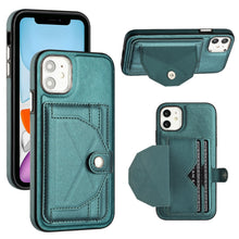 Load image into Gallery viewer, Shockproof Leather Phone Case with Card Holder, For iPhone 13, For iPhone 13 Pro, For iPhone 13 Pro Max, For iPhone 12 / 12 Pro, For iPhone 12 Pro Max, For iPhone 11, For iPhone 11 Pro, For iPhone 11 Pro Max