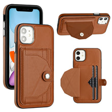 Load image into Gallery viewer, Shockproof Leather Phone Case with Card Holder, For iPhone 13, For iPhone 13 Pro, For iPhone 13 Pro Max, For iPhone 12 / 12 Pro, For iPhone 12 Pro Max, For iPhone 11, For iPhone 11 Pro, For iPhone 11 Pro Max