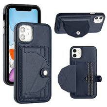 Load image into Gallery viewer, Shockproof Leather Phone Case with Card Holder, For iPhone 13, For iPhone 13 Pro, For iPhone 13 Pro Max, For iPhone 12 / 12 Pro, For iPhone 12 Pro Max, For iPhone 11, For iPhone 11 Pro, For iPhone 11 Pro Max