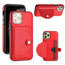 Load image into Gallery viewer, Shockproof Leather Phone Case with Card Holder, For iPhone 13, For iPhone 13 Pro, For iPhone 13 Pro Max, For iPhone 12 / 12 Pro, For iPhone 12 Pro Max, For iPhone 11, For iPhone 11 Pro, For iPhone 11 Pro Max