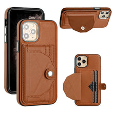 Load image into Gallery viewer, Shockproof Leather Phone Case with Card Holder, For iPhone 13, For iPhone 13 Pro, For iPhone 13 Pro Max, For iPhone 12 / 12 Pro, For iPhone 12 Pro Max, For iPhone 11, For iPhone 11 Pro, For iPhone 11 Pro Max