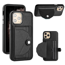 Load image into Gallery viewer, Shockproof Leather Phone Case with Card Holder, For iPhone 13, For iPhone 13 Pro, For iPhone 13 Pro Max, For iPhone 12 / 12 Pro, For iPhone 12 Pro Max, For iPhone 11, For iPhone 11 Pro, For iPhone 11 Pro Max