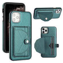 Load image into Gallery viewer, Shockproof Leather Phone Case with Card Holder, For iPhone 13, For iPhone 13 Pro, For iPhone 13 Pro Max, For iPhone 12 / 12 Pro, For iPhone 12 Pro Max, For iPhone 11, For iPhone 11 Pro, For iPhone 11 Pro Max