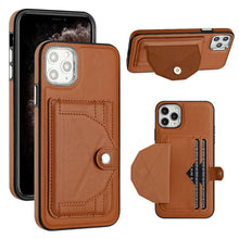 Load image into Gallery viewer, Shockproof Leather Phone Case with Card Holder, For iPhone 13, For iPhone 13 Pro, For iPhone 13 Pro Max, For iPhone 12 / 12 Pro, For iPhone 12 Pro Max, For iPhone 11, For iPhone 11 Pro, For iPhone 11 Pro Max