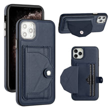 Load image into Gallery viewer, Shockproof Leather Phone Case with Card Holder, For iPhone 13, For iPhone 13 Pro, For iPhone 13 Pro Max, For iPhone 12 / 12 Pro, For iPhone 12 Pro Max, For iPhone 11, For iPhone 11 Pro, For iPhone 11 Pro Max