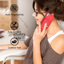Load image into Gallery viewer, Shockproof Leather Phone Case with Card Holder, For iPhone XS Max, For iPhone XR, For iPhone X / XS, For iPhone SE 2022/SE 2020/6/7/8, For iPhone 6 Plus/7 Plus/8 Plus