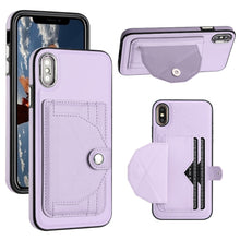 Load image into Gallery viewer, Shockproof Leather Phone Case with Card Holder, For iPhone XS Max, For iPhone XR, For iPhone X / XS, For iPhone SE 2022/SE 2020/6/7/8, For iPhone 6 Plus/7 Plus/8 Plus