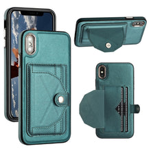 Load image into Gallery viewer, Shockproof Leather Phone Case with Card Holder, For iPhone XS Max, For iPhone XR, For iPhone X / XS, For iPhone SE 2022/SE 2020/6/7/8, For iPhone 6 Plus/7 Plus/8 Plus