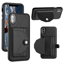 Load image into Gallery viewer, Shockproof Leather Phone Case with Card Holder, For iPhone XS Max, For iPhone XR, For iPhone X / XS, For iPhone SE 2022/SE 2020/6/7/8, For iPhone 6 Plus/7 Plus/8 Plus