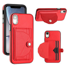 Load image into Gallery viewer, Shockproof Leather Phone Case with Card Holder, For iPhone XS Max, For iPhone XR, For iPhone X / XS, For iPhone SE 2022/SE 2020/6/7/8, For iPhone 6 Plus/7 Plus/8 Plus