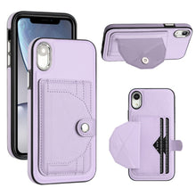 Load image into Gallery viewer, Shockproof Leather Phone Case with Card Holder, For iPhone XS Max, For iPhone XR, For iPhone X / XS, For iPhone SE 2022/SE 2020/6/7/8, For iPhone 6 Plus/7 Plus/8 Plus