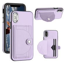 Load image into Gallery viewer, Shockproof Leather Phone Case with Card Holder, For iPhone XS Max, For iPhone XR, For iPhone X / XS, For iPhone SE 2022/SE 2020/6/7/8, For iPhone 6 Plus/7 Plus/8 Plus
