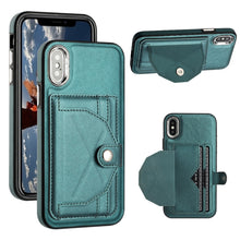 Load image into Gallery viewer, Shockproof Leather Phone Case with Card Holder, For iPhone XS Max, For iPhone XR, For iPhone X / XS, For iPhone SE 2022/SE 2020/6/7/8, For iPhone 6 Plus/7 Plus/8 Plus