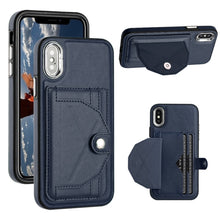 Load image into Gallery viewer, Shockproof Leather Phone Case with Card Holder, For iPhone XS Max, For iPhone XR, For iPhone X / XS, For iPhone SE 2022/SE 2020/6/7/8, For iPhone 6 Plus/7 Plus/8 Plus