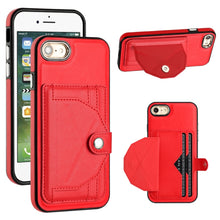 Load image into Gallery viewer, Shockproof Leather Phone Case with Card Holder, For iPhone XS Max, For iPhone XR, For iPhone X / XS, For iPhone SE 2022/SE 2020/6/7/8, For iPhone 6 Plus/7 Plus/8 Plus