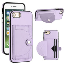 Load image into Gallery viewer, Shockproof Leather Phone Case with Card Holder, For iPhone XS Max, For iPhone XR, For iPhone X / XS, For iPhone SE 2022/SE 2020/6/7/8, For iPhone 6 Plus/7 Plus/8 Plus