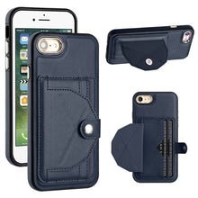 Load image into Gallery viewer, Shockproof Leather Phone Case with Card Holder, For iPhone XS Max, For iPhone XR, For iPhone X / XS, For iPhone SE 2022/SE 2020/6/7/8, For iPhone 6 Plus/7 Plus/8 Plus
