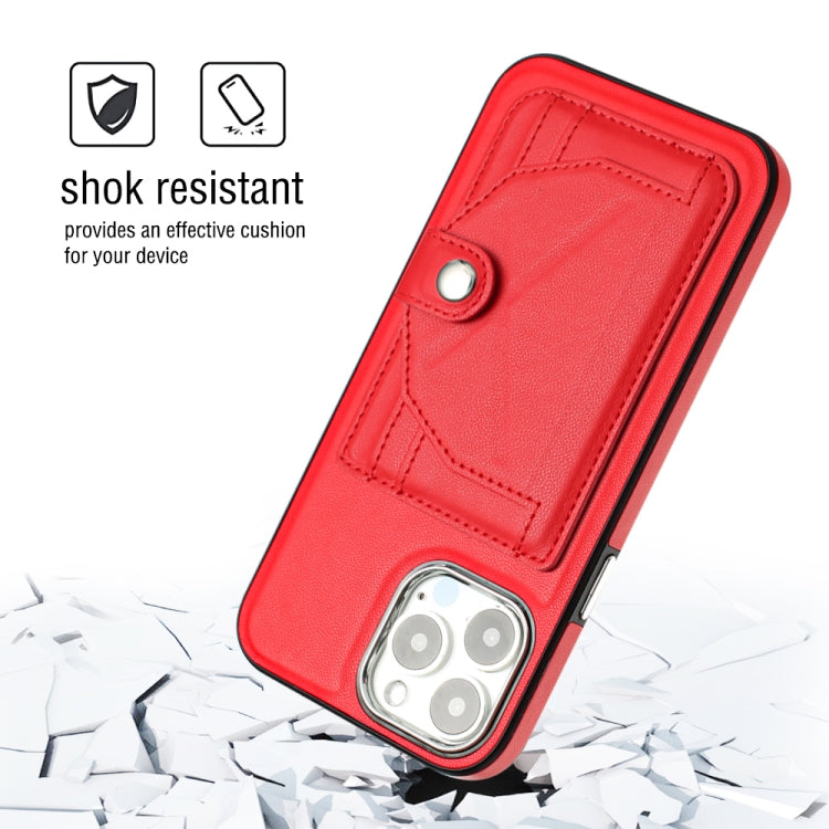 Shockproof Leather Phone Case with Card Holder, For iPhone 15 Pro Max, For iPhone 14, For iPhone 14 Plus, For iPhone 15 Pro, For iPhone 15 Plus, For iPhone 14 Pro, For iPhone 14 Pro Max, For iPhone 15