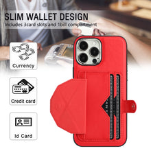 Load image into Gallery viewer, Shockproof Leather Phone Case with Card Holder, For iPhone 15 Pro Max, For iPhone 14, For iPhone 14 Plus, For iPhone 15 Pro, For iPhone 15 Plus, For iPhone 14 Pro, For iPhone 14 Pro Max, For iPhone 15