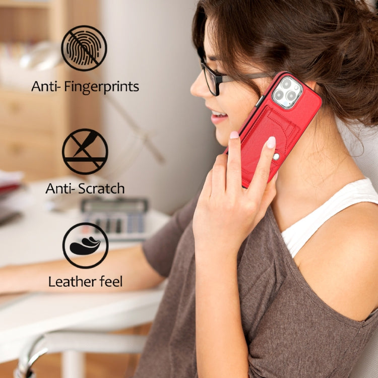 Shockproof Leather Phone Case with Card Holder, For iPhone 15 Pro Max, For iPhone 14, For iPhone 14 Plus, For iPhone 15 Pro, For iPhone 15 Plus, For iPhone 14 Pro, For iPhone 14 Pro Max, For iPhone 15