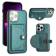 Load image into Gallery viewer, Shockproof Leather Phone Case with Card Holder, For iPhone 15 Pro Max, For iPhone 14, For iPhone 14 Plus, For iPhone 15 Pro, For iPhone 15 Plus, For iPhone 14 Pro, For iPhone 14 Pro Max, For iPhone 15