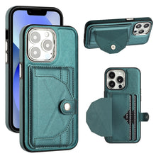 Load image into Gallery viewer, Shockproof Leather Phone Case with Card Holder, For iPhone 15 Pro Max, For iPhone 14, For iPhone 14 Plus, For iPhone 15 Pro, For iPhone 15 Plus, For iPhone 14 Pro, For iPhone 14 Pro Max, For iPhone 15