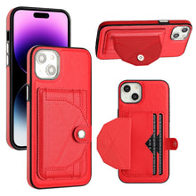 Load image into Gallery viewer, Shockproof Leather Phone Case with Card Holder, For iPhone 15 Pro Max, For iPhone 14, For iPhone 14 Plus, For iPhone 15 Pro, For iPhone 15 Plus, For iPhone 14 Pro, For iPhone 14 Pro Max, For iPhone 15